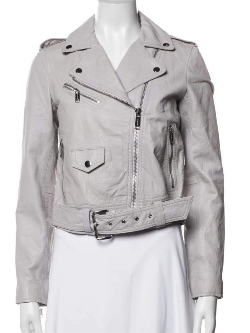 Michael Michael Kors Lamb Leather Jacket Size: Small